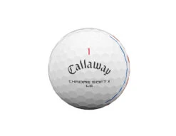 Callaway Chrome Soft X LS Triple Track Golf Balls | White -FootJoy Shop CSX LS Golf Ball 2021 Triple Track White Front View