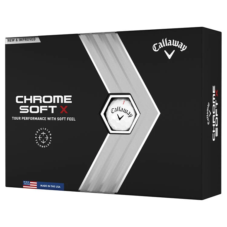 Callaway Chrome Soft X Golf Balls | White 3 Callaway Chrome Soft X Golf Balls | White