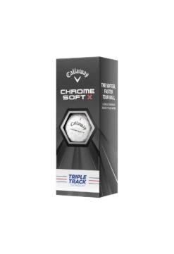 Callaway Chrome X Soft Triple Track Golf Balls | White -FootJoy Shop Callaway Chrome Soft Triple Track Golf Balls White 68