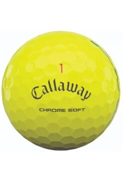 Callaway 2021 Chrome Soft Triple Track Golf Balls | Yellow -FootJoy Shop Callaway Chrome Soft Triple Track Golf Balls Yellow 130