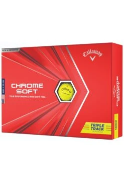 Callaway 2021 Chrome Soft Triple Track Golf Balls | Yellow -FootJoy Shop Callaway Chrome Soft Triple Track Golf Balls Yellow 178