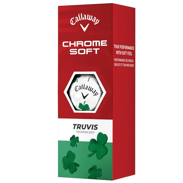 Callaway Chrome Soft Truvis Shamrock Golf Balls 4 Callaway Chrome Soft Truvis Shamrock Golf Balls - Image 2