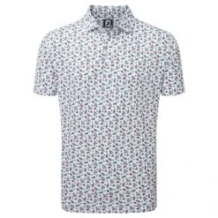 Footjoy Mini Print Floral Golf Shirt 88784