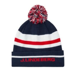 J.Lindeberg J Lindeberg Stripe Golf Beanie GMAC03156