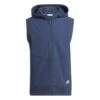 Adidas Hooded Full Zip Golf Vest HF6565 -FootJoy Shop HF6565 2 APPAREL Photography FrontCenterView white