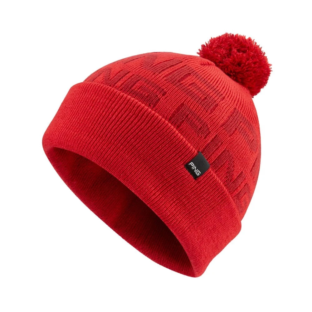 Ping Logo II Golf Bobble Hat P03529 3 Ping Logo II Golf Bobble Hat P03529