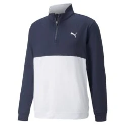 Puma Gamer Colour Block 1/4 Zip Golf Top 532985