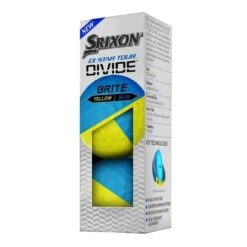Srixon Q-Star Tour Divide Golf Balls | Yellow/Blue -FootJoy Shop Srixon Star Tour Divide Golf Balls Yellow Blue 20