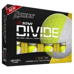Srixon Z-Star Tour Divide Golf Balls | Yellow/White -FootJoy Shop Srixon Z Star Tour Divide Golf Balls Yellow White 7