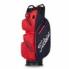 Titleist StaDry 14 Golf Cart Bag TB21CT7 2 Titleist StaDry 14 Golf Cart Bag TB21CT7 -FootJoy Shop TitleistStaDry14GolfCartBagTB21CT7NavyRed