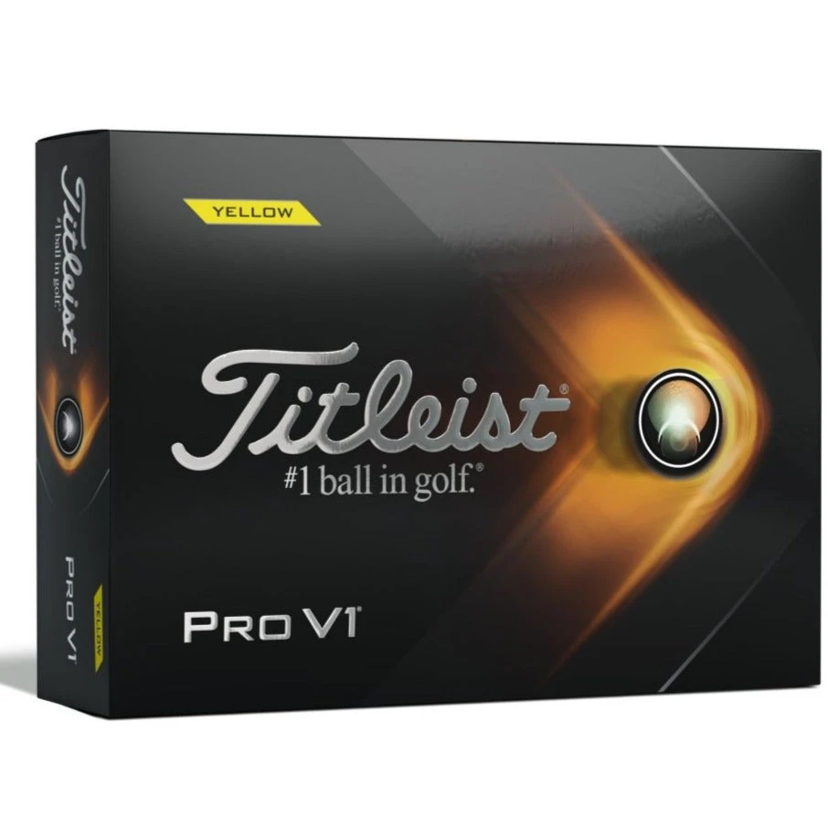 Titleist Pro V1 Golf Balls | Yellow 3 Titleist Pro V1 Golf Balls | Yellow