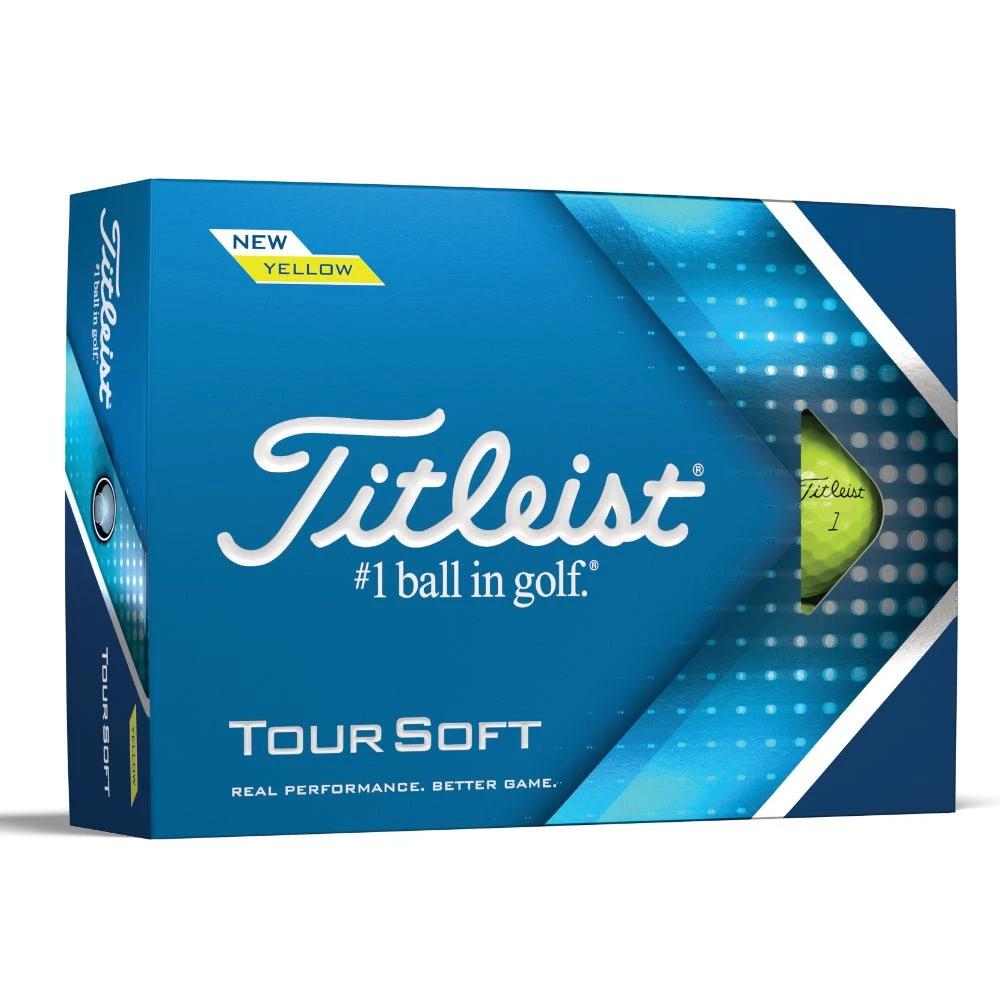 Titleist Tour Soft Golf Balls | Yellow 3 Titleist Tour Soft Golf Balls | Yellow