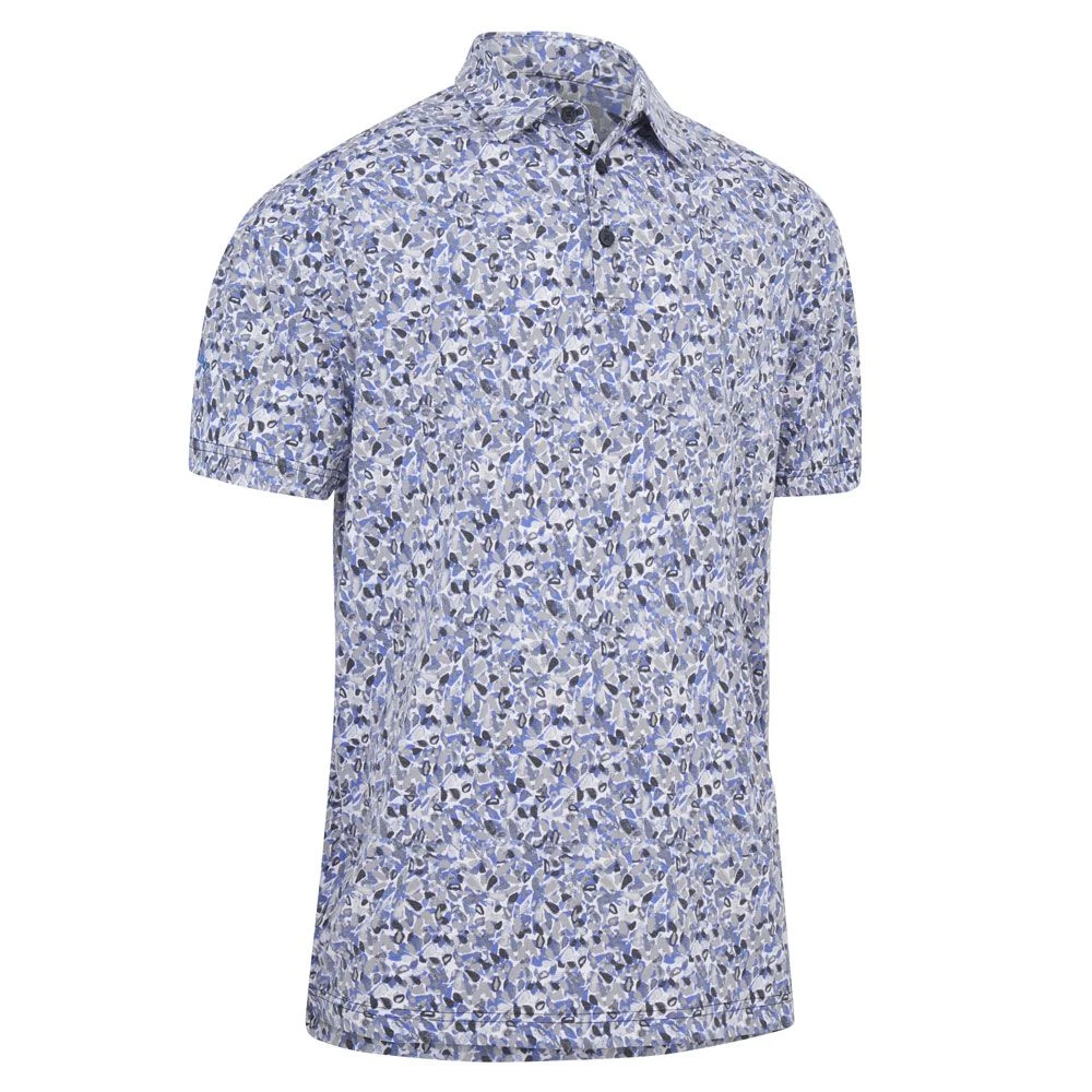Callaway Filtered Floral Print Golf Polo Shirt CGKSC0B1 3 Callaway Filtered Floral Print Golf Polo Shirt CGKSC0B1